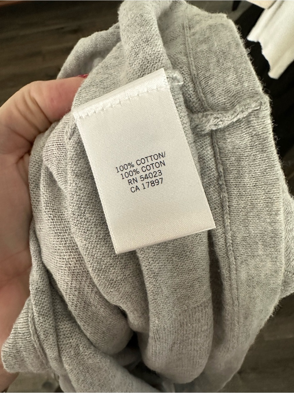 Hive & Honey Heather Gray and Black Scoop Neck Tee - Picture 4 of 4
